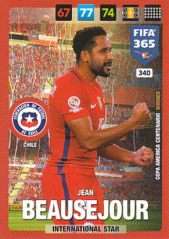 Jean Beausejour Chile 2017 FIFA 365 International Star #340